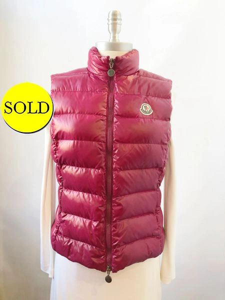 かわいい新作 Moncler Consignment Luxury KMK – S Size Vest Down Ghany ジャケット・アウター