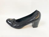 Lanvin Leather With Pearl Bow Pump Size 39 It (9 Us)