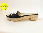 Chanel Wooden Mule Size 41 It (11 Us)