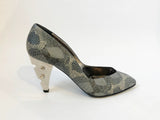 Rodo Pump With Silver Heel Size 7.5 Us