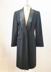 Kay Unger Satin Lapel Long Jacket Size 10