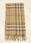 Burberry Metallic Check Scarf