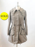 Burberry Brit With Hidden Hood Coat Size 6