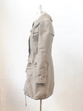 Burberry Brit With Hidden Hood Coat Size 6