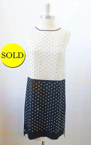 Diane Von Furstenberg Silk Studded Dress Size 6