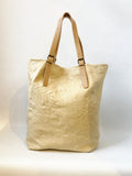 NEW Crinkled Leather Tote