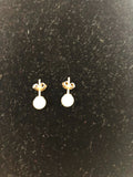 Tiffany & Co. 18K Pearl Stud Earrings 6-6.5 Mm
