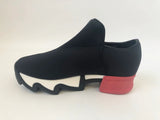 NEW Iri Black & Red Neoprene Sneaker Size 8.5