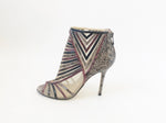 Jimmy Choo Snakeskin Trim Bootie Size 38.5 It (8.5 Us)