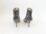 Jimmy Choo Snakeskin Trim Bootie Size 38.5 It (8.5 Us)