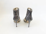 Jimmy Choo Snakeskin Trim Bootie Size 38.5 It (8.5 Us)