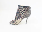 Jimmy Choo Snakeskin Trim Bootie Size 38.5 It (8.5 Us)