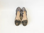 Jimmy Choo Snakeskin Trim Bootie Size 38.5 It (8.5 Us)