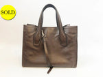 Tod's Leather Handle Bag With Strap