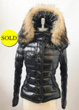 Moncler Armoise Puffer Coat W/Fur Size 0 / Xs