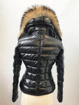 Moncler Armoise Puffer Coat W/Fur Size 0 / Xs