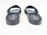 NEW Chanel Chain-Link Accent Slides Size 37 It (7 Us)