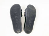 NEW Chanel Chain-Link Accent Slides Size 37 It (7 Us)