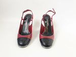 Chanel Cap-Toe Slingbacks Size 36.5 It (6.5 Us)