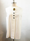 Balenciaga Sleeveless Cotton Blouse Size 36 It (Xs / 0 Us)