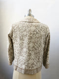 Amorimiei Embroidered Linen Jacket Size 42 It (6 Us)