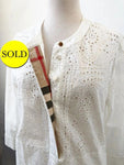 NEW Burberry London Eyelet Dress Size 12