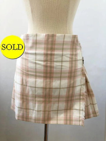 Burberry London Plaid Skirt Size 4