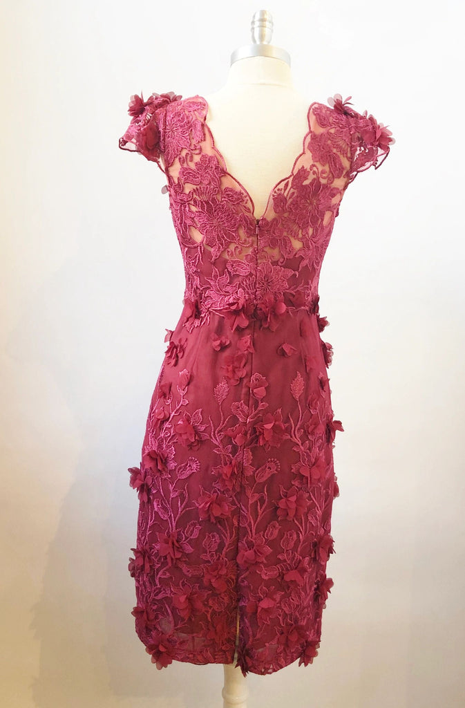 Marchesa Notte Lace Dress Size 4 KMK Luxury Consignment Marchesa Notte Lace Dress Size 4 KMK Luxury Consignment