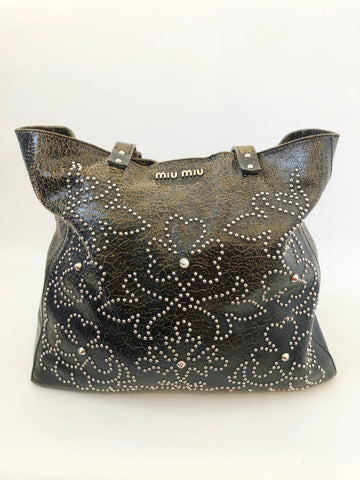 Crack Studded Tote