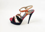 YSL Suede Tribute Sandal Size 40.5 It (10.5 Us)