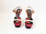 YSL Suede Tribute Sandal Size 40.5 It (10.5 Us)