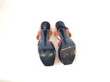 YSL Suede Tribute Sandal Size 40.5 It (10.5 Us)