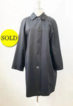Burberry London Trench Coat With Nova Check Lining Size 14