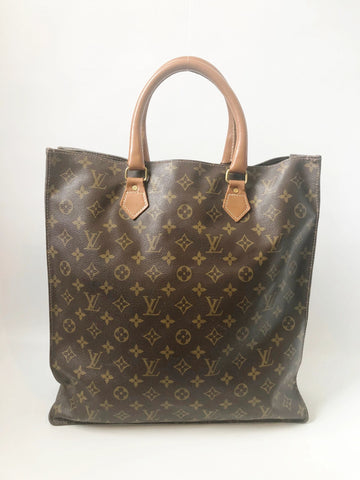 Louis Vuitton Sac Shopping Brown Gold Plated Shoulder Bag (Pre-Owned)