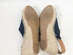 NEW Sesto Meucci Denim Wedge Sandal Size 9