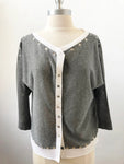 Embellished Cardigan Sweater Size M