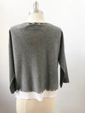Embellished Cardigan Sweater Size M