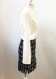 Tory Burch Plaid Fringe Skirt Size 2