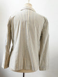 Lafayette 148 Striped Cotton Blazer Size 10