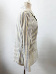 Lafayette 148 Striped Cotton Blazer Size 10