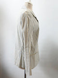 Lafayette 148 Striped Cotton Blazer Size 10