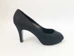 Chanel Cc Peep-Toe Pump Size 38 It (8 Us)