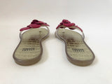 Stuart Weitzman Floral Jelly Flip-Flop Size 6