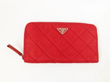 NEW Prada Quilted Tessuto Wallet