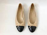 Chanel Cap-Toe Ballet Flats Size 42 It (12 Us)