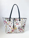 White Floral Tote