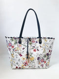 White Floral Tote