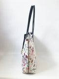 White Floral Tote