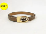 Gucci Gg Leather Belt