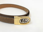 Gucci Gg Leather Belt